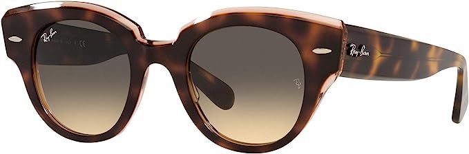 Ray-Ban Women's Rb2192f Roundabout Asian Fit Round Sunglasses | Amazon (US)