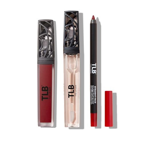 The Lip Bar Vegan Lip Kit, with Straight Face Lip Liner, Bawse Lady Liquid Matte Lipstick, and Minimalist Non-Sticky Lip Gloss, 3 pieces | Amazon (US)