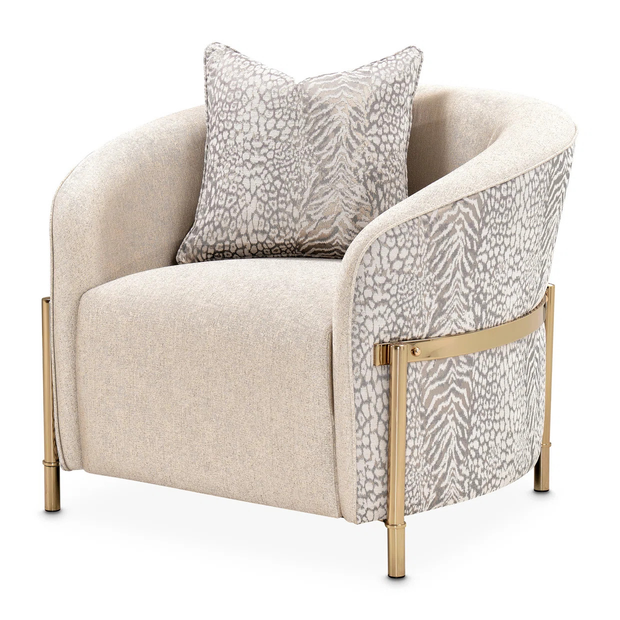 Lisbon 35.5'' Wide Chenille Barrel Chair | Wayfair North America