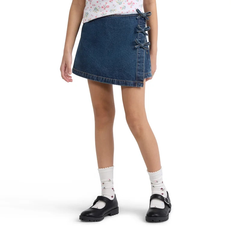 Levi Strauss Signature Girls Denim Skort, Sizes 5-16 | Walmart (US)