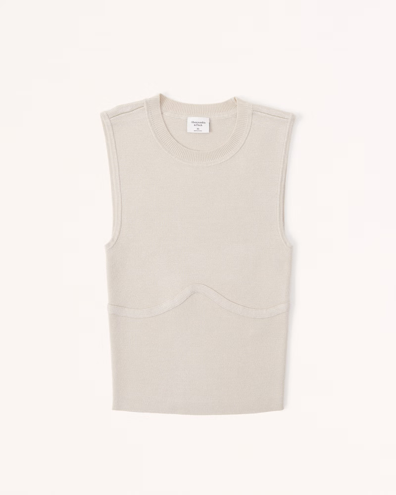 Underbust Corset Crew Tank | Abercrombie & Fitch (US)