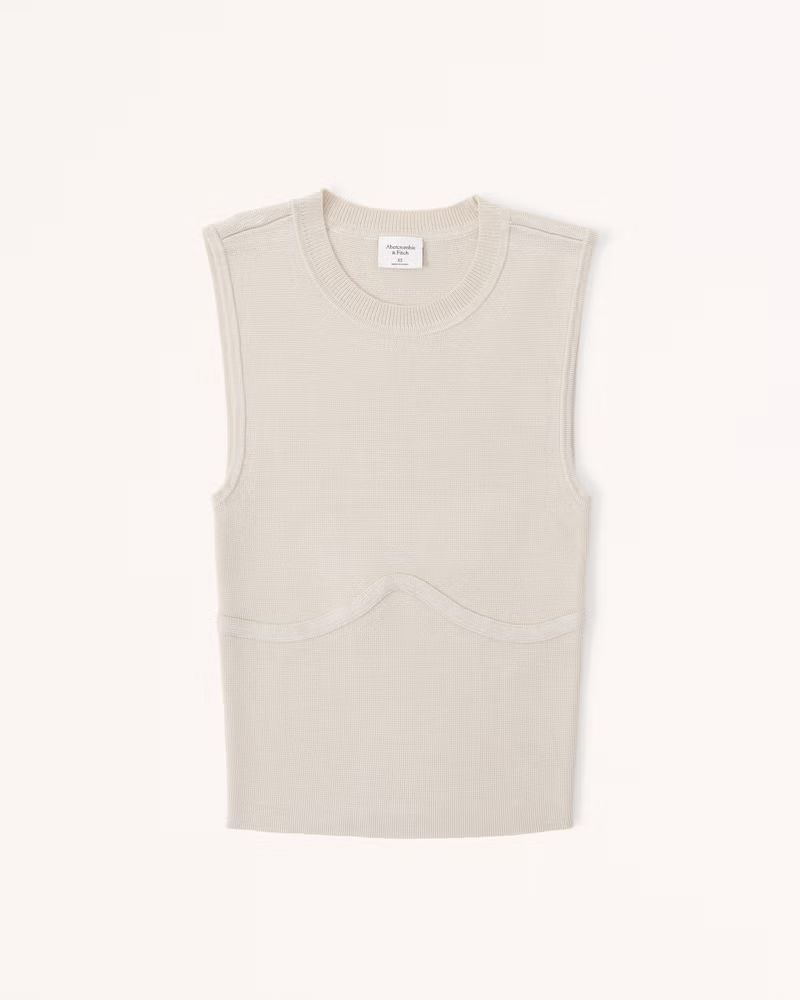 Underbust Corset Crew Tank | Abercrombie & Fitch (US)