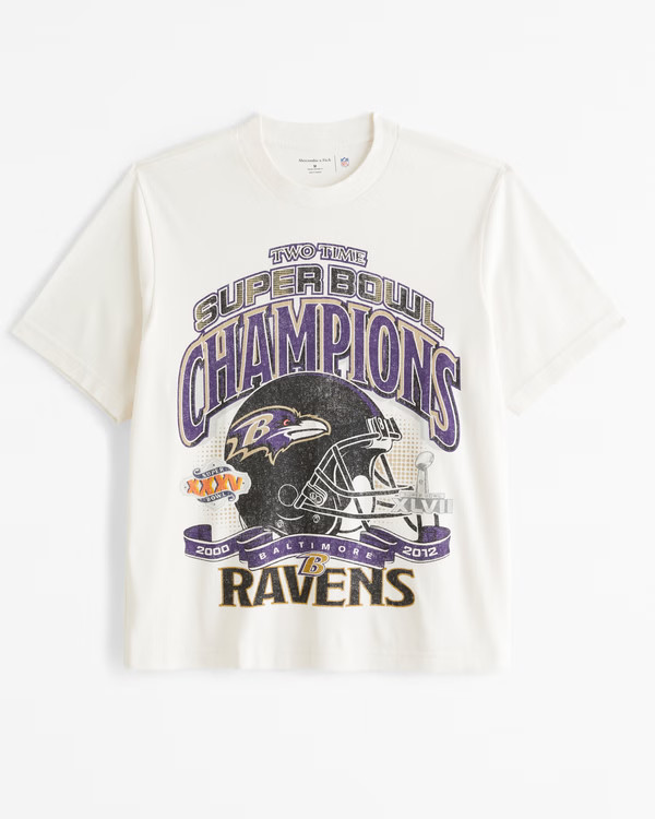 Baltimore Ravens Vintage-Inspired Graphic Tee | Abercrombie & Fitch (US)