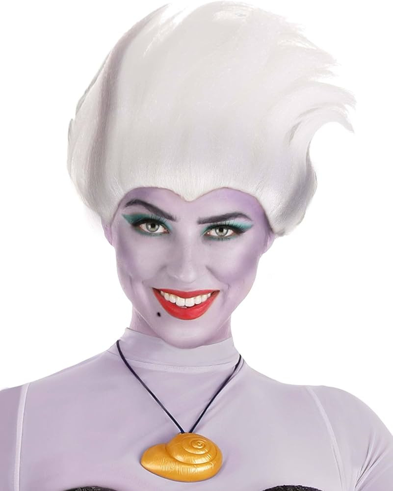 FUN Costumes DISNEY Adult White Ursula Wig Women, Little Mermaid Ursula Halloween Cosplay Wig Sta... | Amazon (US)