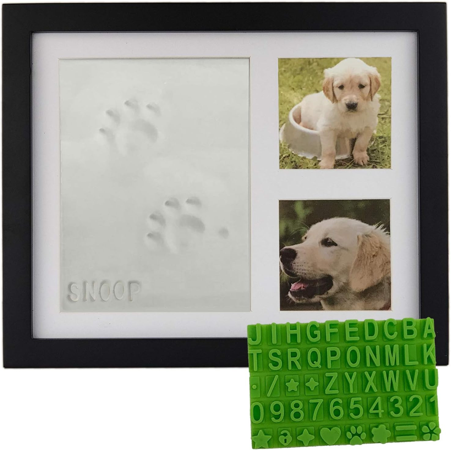 Ultimate Dog or Cat Pet Pawprint Keepsake Kit & Picture Frame - Premium Wooden Photo Frame, Clay ... | Amazon (US)