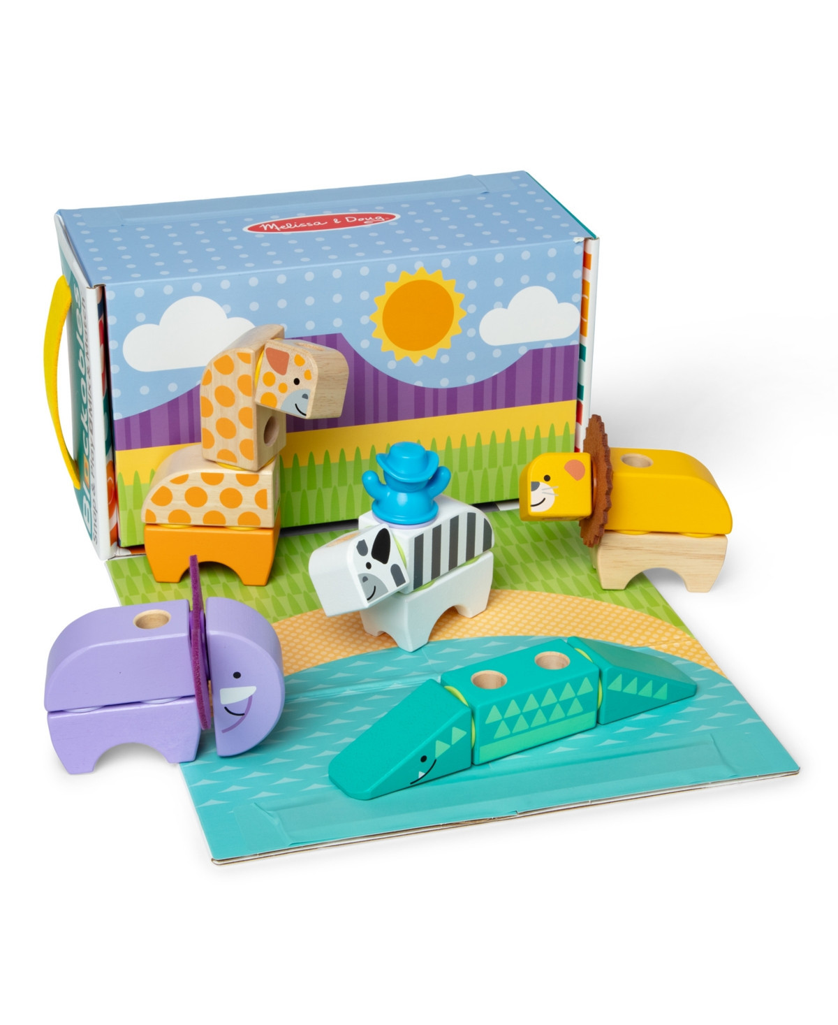 Melissa and Doug Blockables Safari Playset - Multi-color | Macy's