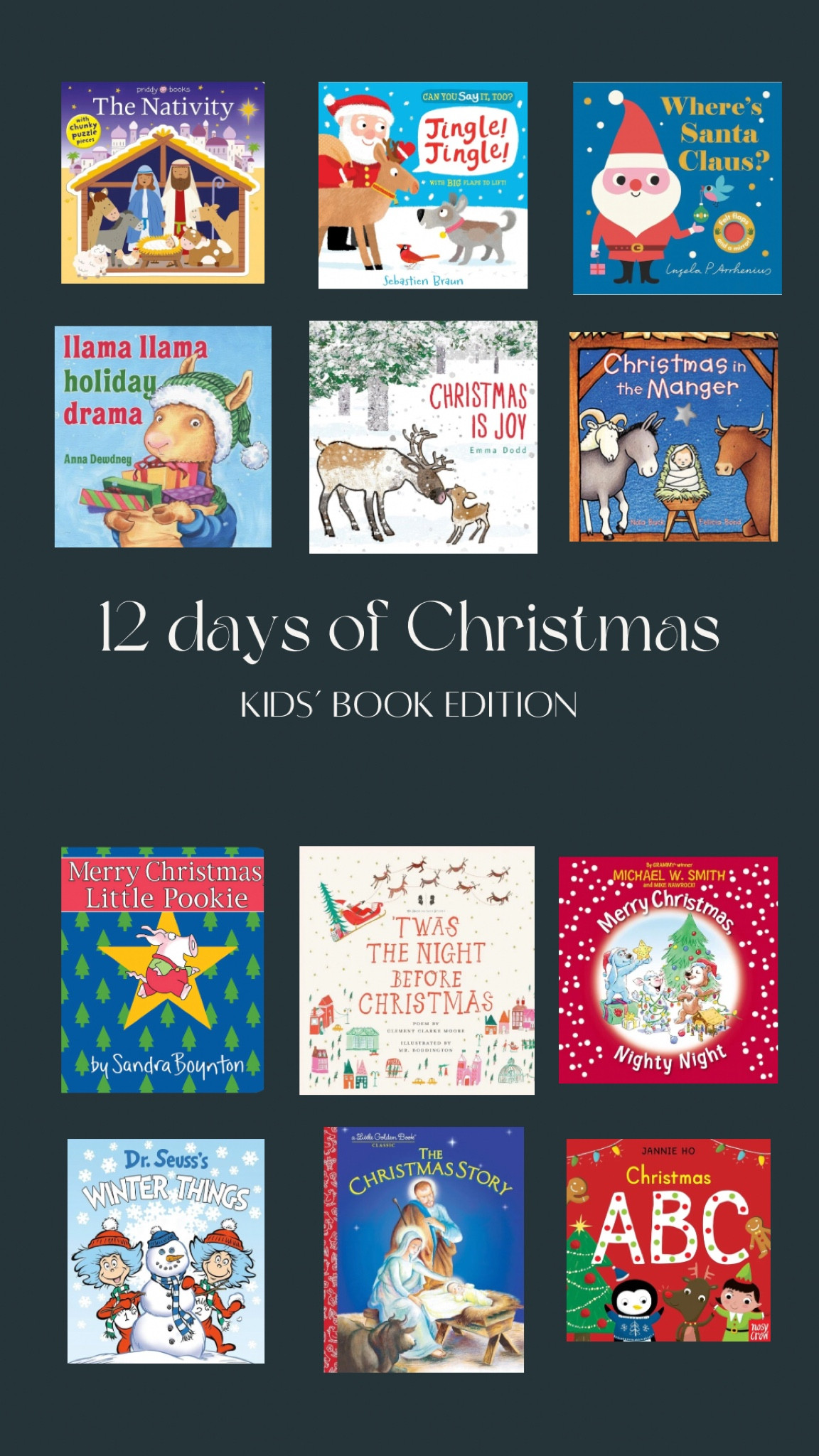 A fun and interactive “12 Days of Christmas” activity for your kids! Unwrap a book a day as a family and soak in the Christmas cheer 🎄

#LTKHoliday #LTKSeasonal #LTKGiftGuide