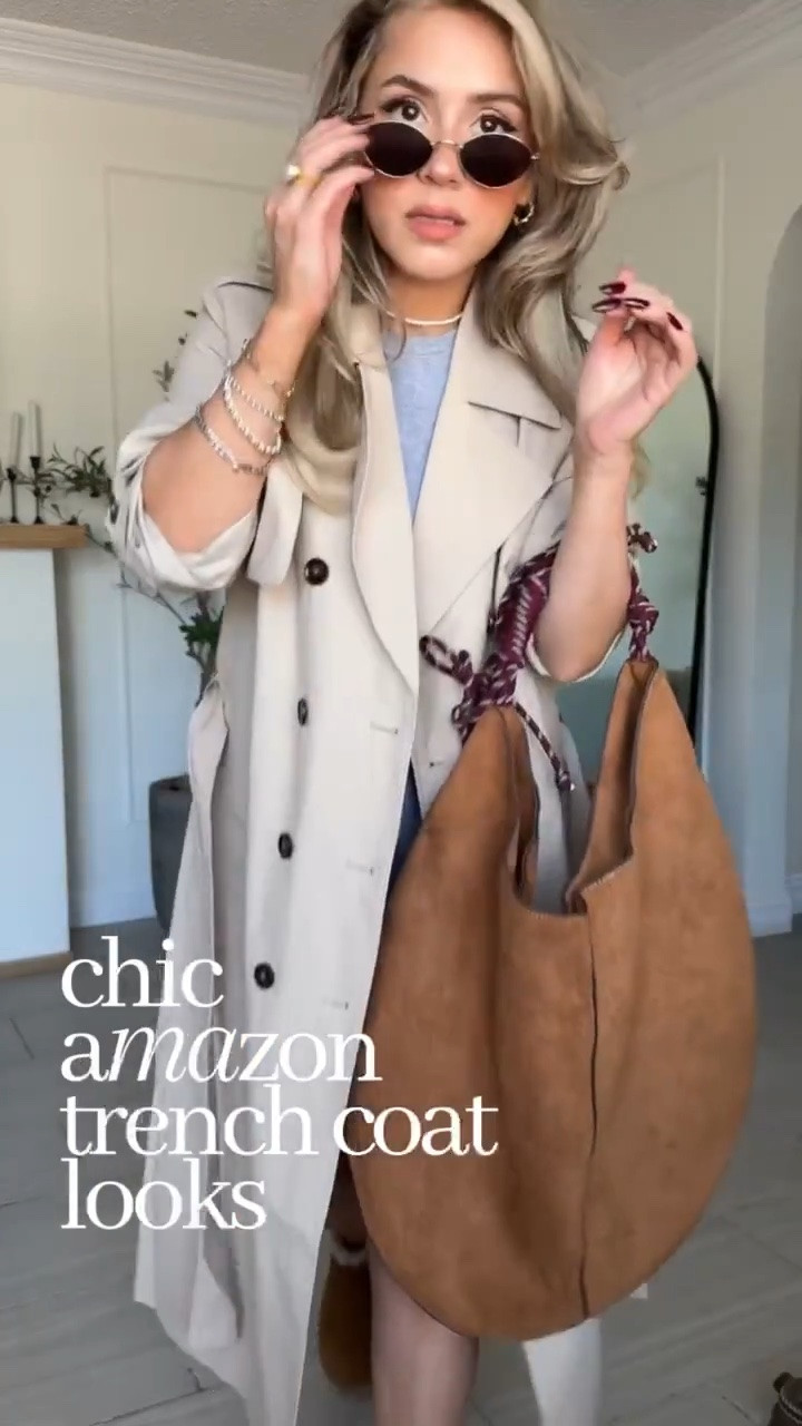 Amazon find, luxury feel 🤎 this trench is everything!!!

#LTKgrwm #LTKootd #LTKTravel