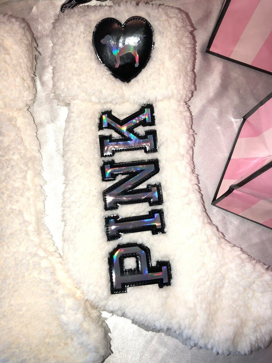 Victorias Secret PINK Fleece Stocking Logo Collectors Edition (1) | eBay US