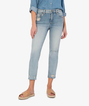 Rachael High Rise Mom Jean (Cactus Wash) | Kut From Kloth