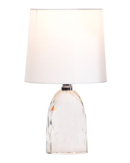 14in Faceted Crystal Dome Table Lamp | TJ Maxx