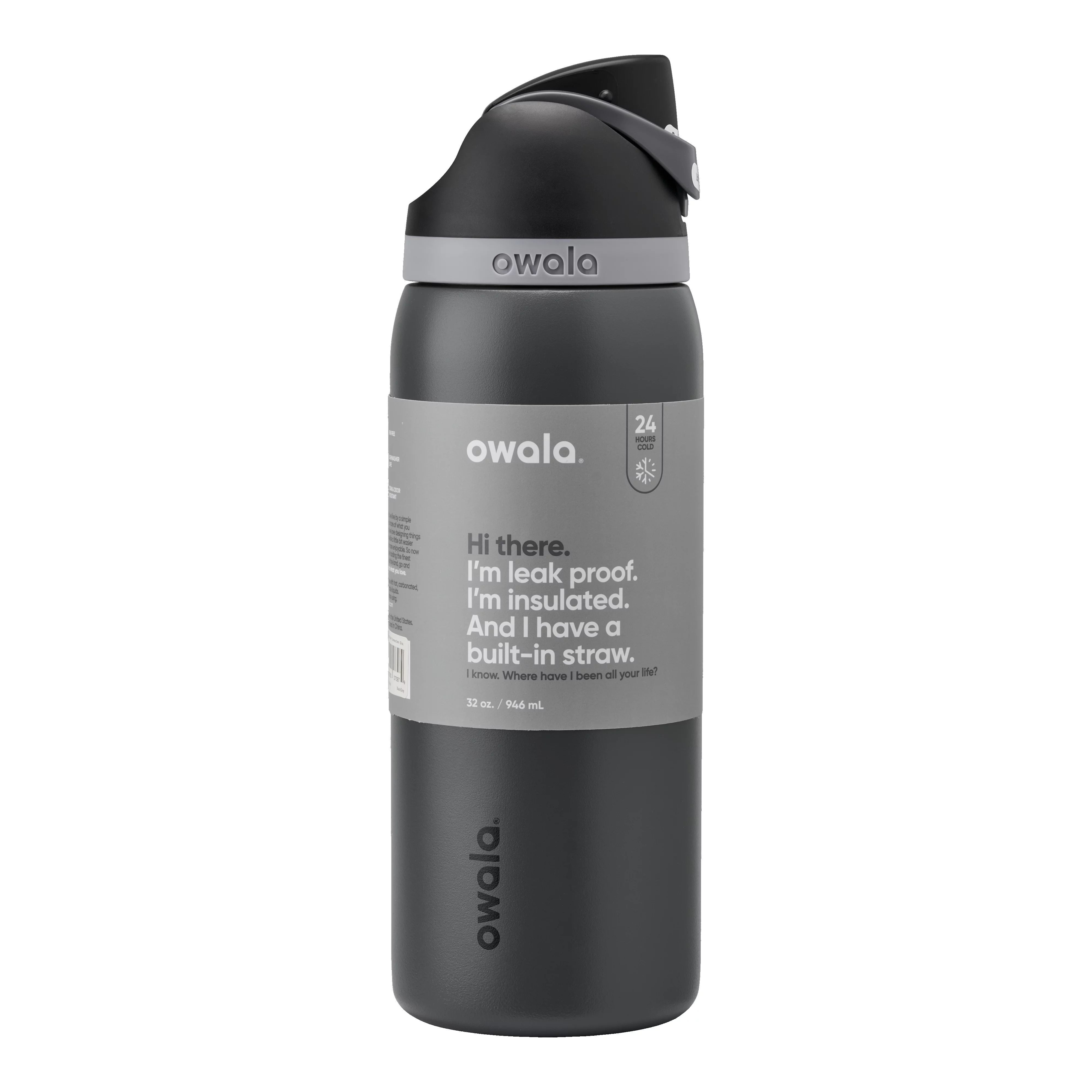 Owala FreeSip Stainless Steel Water Bottle, 32oz Gray | Walmart (US)