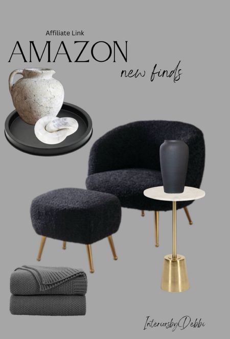 Amazon Decor
Black accent chair, vases, side table, transitional home, modern decor, amazon find, amazon home, target home decor, mcgee and co, studio mcgee, amazon must have, pottery barn, Walmart finds, affordable decor, home styling, budget friendly, accessories, neutral decor, home finds, new arrival, coming soon, sale alert, high end, look for less, Amazon favorites, Target finds, cozy, modern, earthy, transitional, luxe, romantic, home decor #amazonhome #founditonamazon

Follow my shop @InteriorsbyDebbi on the @shop.LTK app to shop this post and get my exclusive app-only content!

#liketkit 
@shop.ltk
https://liketk.it/4seFm

Follow my shop @InteriorsbyDebbi on the @shop.LTK app to shop this post and get my exclusive app-only content!

#liketkit #LTKhome #LTKSeasonal
@shop.ltk
https://liketk.it/4CILw