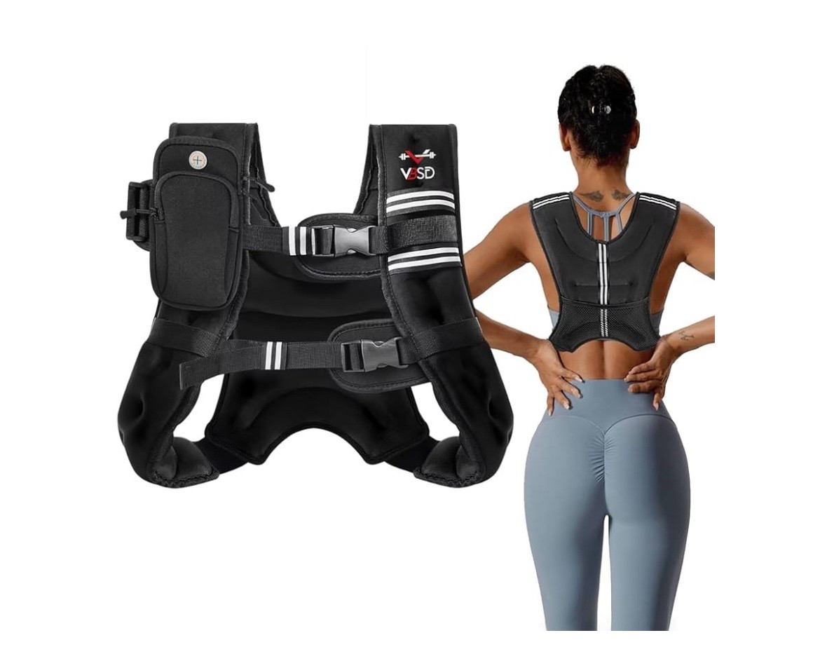 A weighted vest provides many health benefits including increasing bone density 

#LTKfitness #LTKsale #LTKsummer
