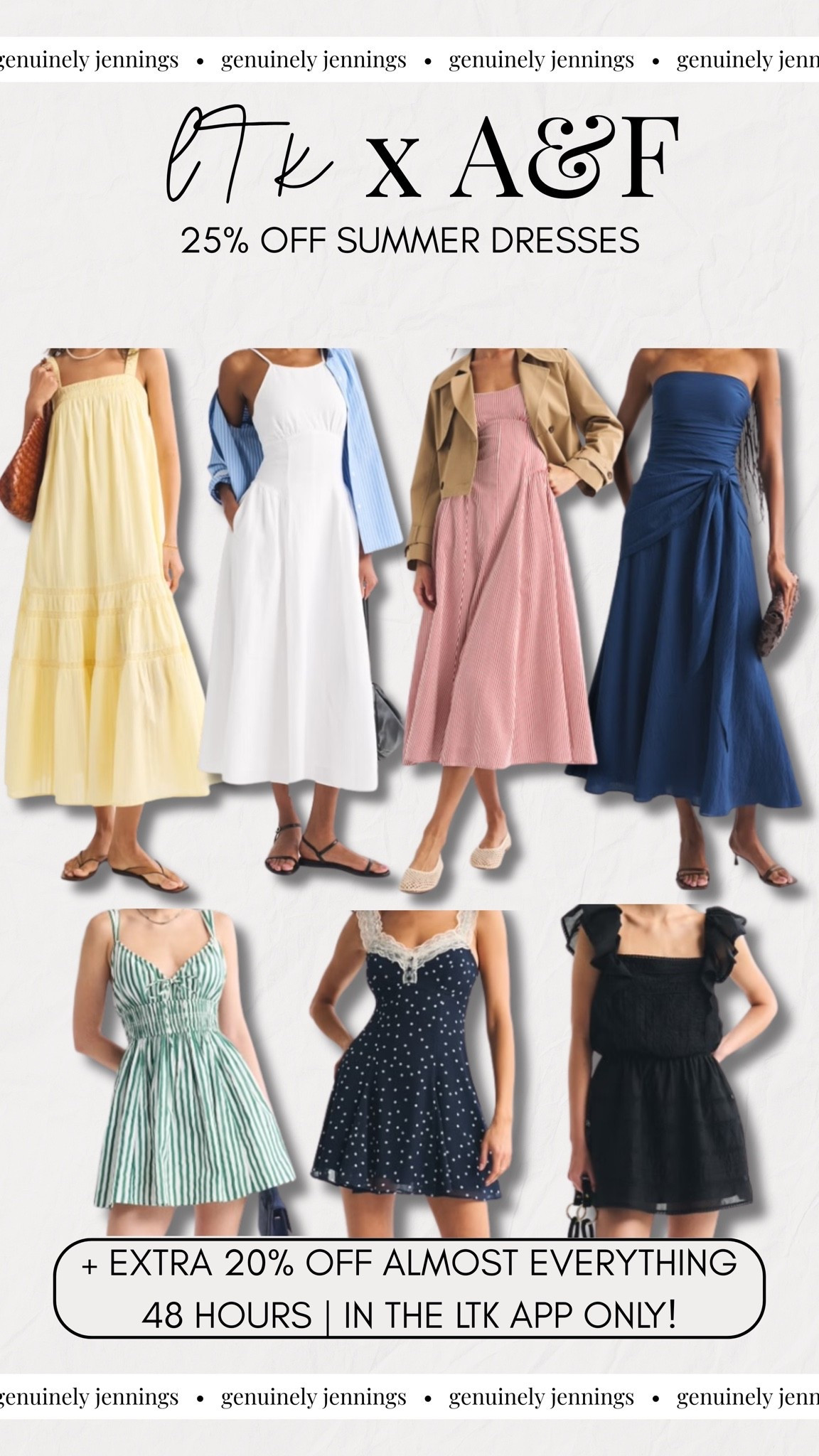 Dress are 25% off at @abercrombie + an additional 20% off of almost everything in the LTK App! 48 hours only!!

#LTKxAbercrombie #LTKSeasonal #LTKootd