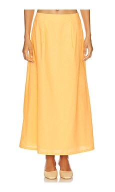 LNA River Skirt in Papaya from Revolve.com | Revolve Clothing (Global)
