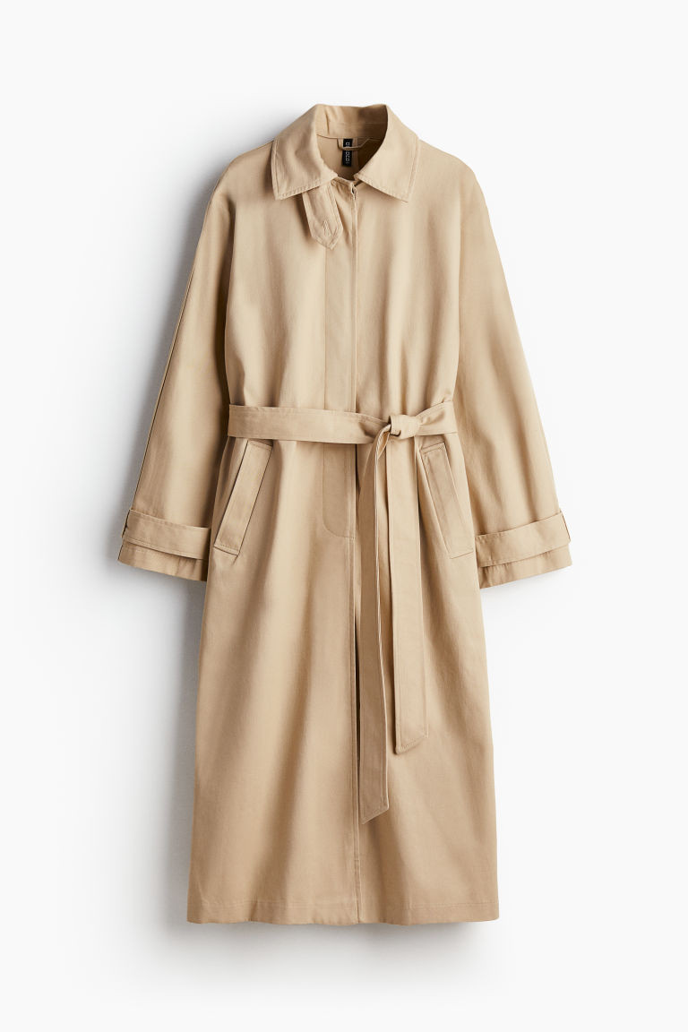 Single-Breasted Twill Trench Coat | H&M (US + CA)