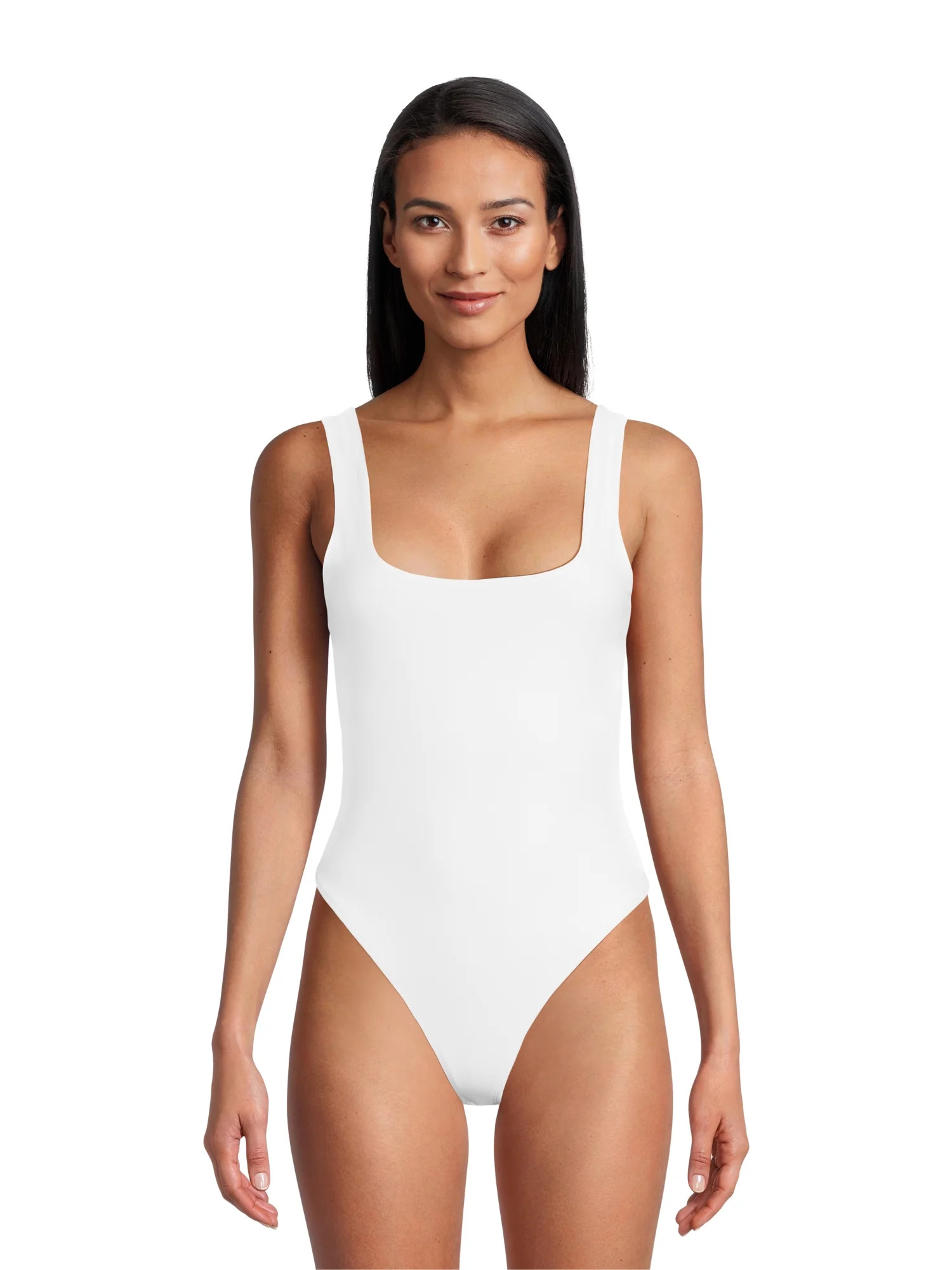 No Boundaries Juniors Square Neck Bodysuit | Walmart (US)