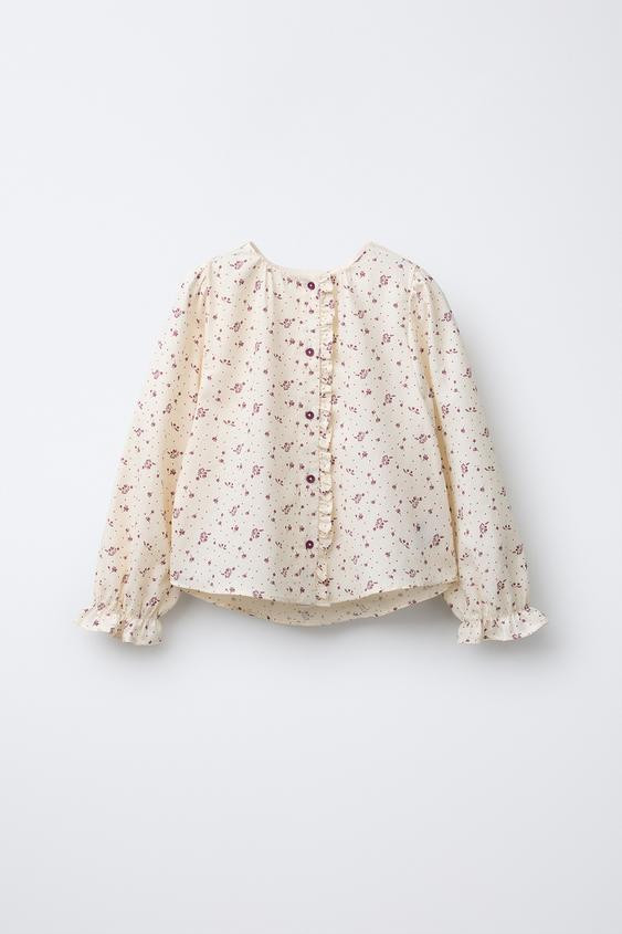 FLORAL PRINT BLOUSE | Zara US