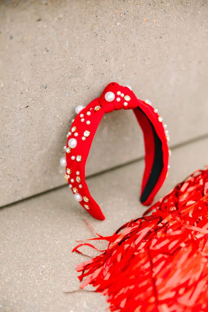All in Red Embellished Headband | The Mint Julep Boutique