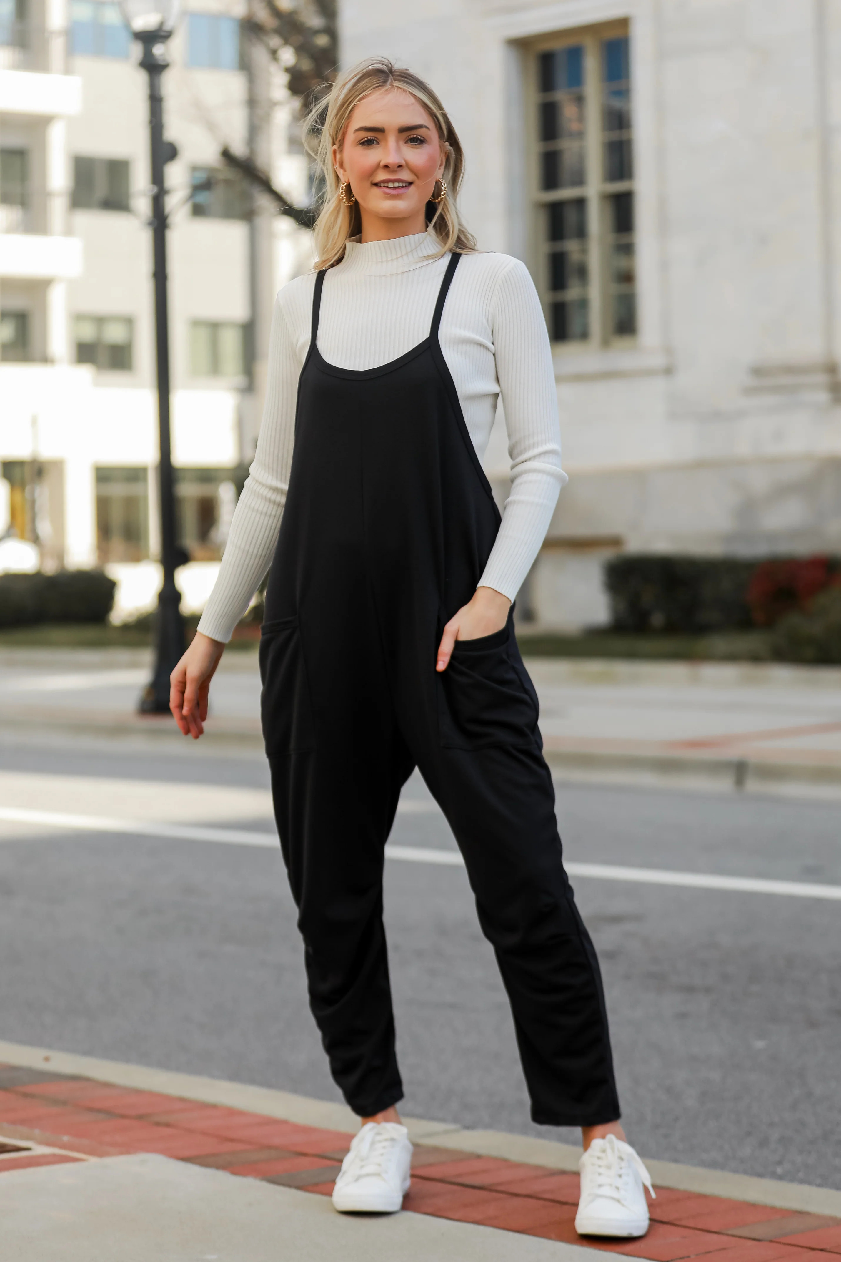 FINAL SALE - Modern Possibilities Black Jumpsuit | Dress Up