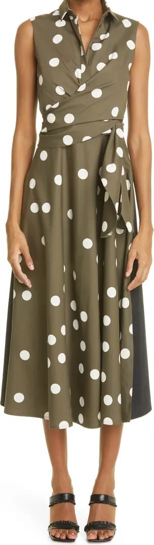Polka Dot Cotton Poplin Wrap Dress | Nordstrom