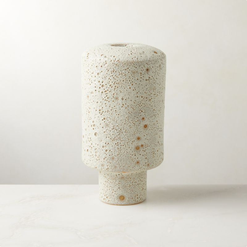 Ceres Modern White Ceramic Vase + Reviews | CB2 | CB2