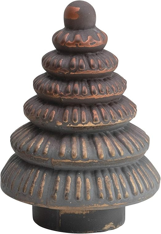Creative Co-Op 4-1/2" Round x 6" H Embossed Glass Tree, Brown & Copper Finish Figures and Figurin... | Amazon (US)