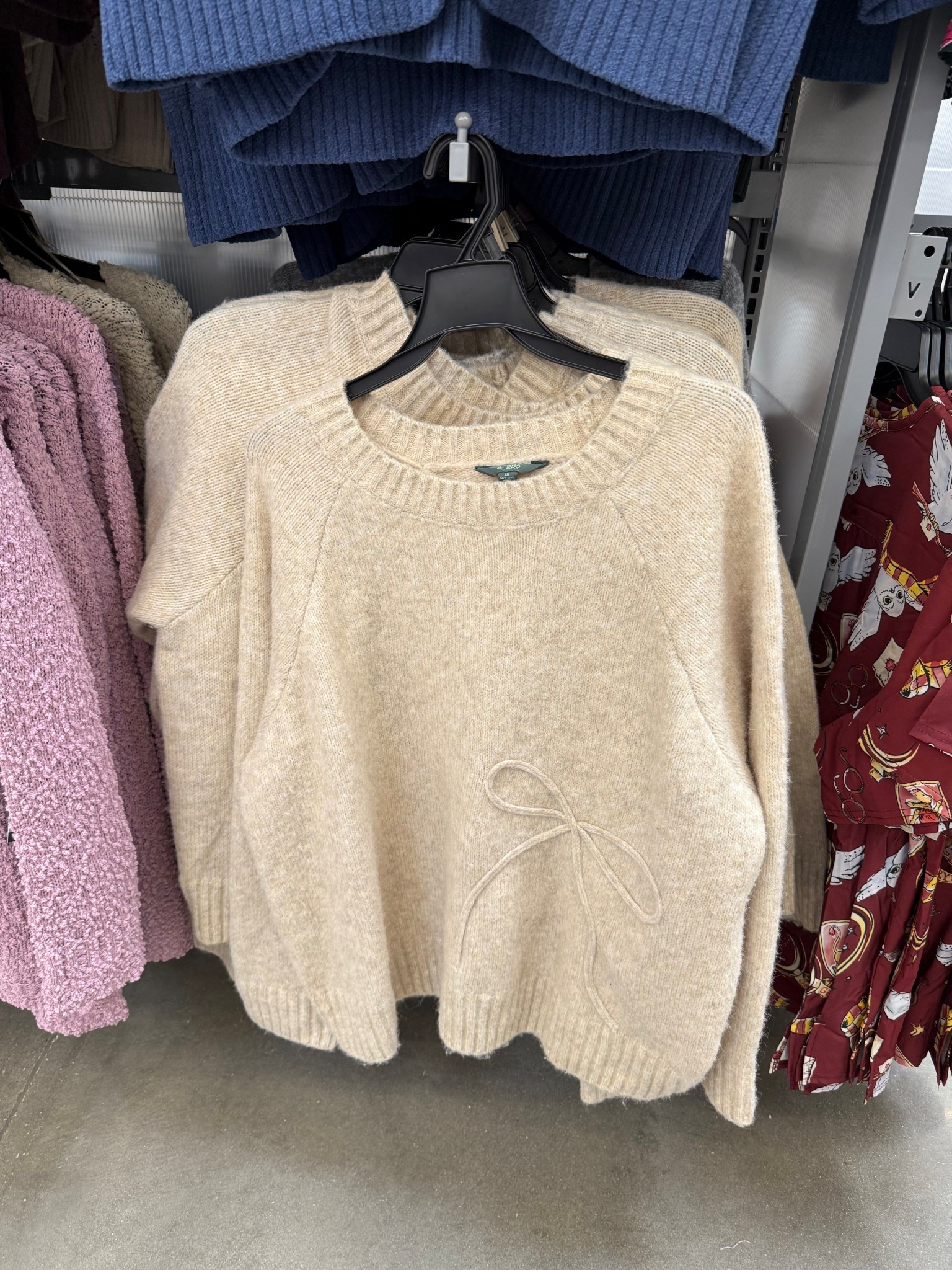 For my plus size girls!!! Look how cute this sweater with the bow detail is!! 0X-5X!! Comes in beige and regret and is PERFECT for the holidays coming up!! 🥰

#LTKHoliday #LTKPlusSize