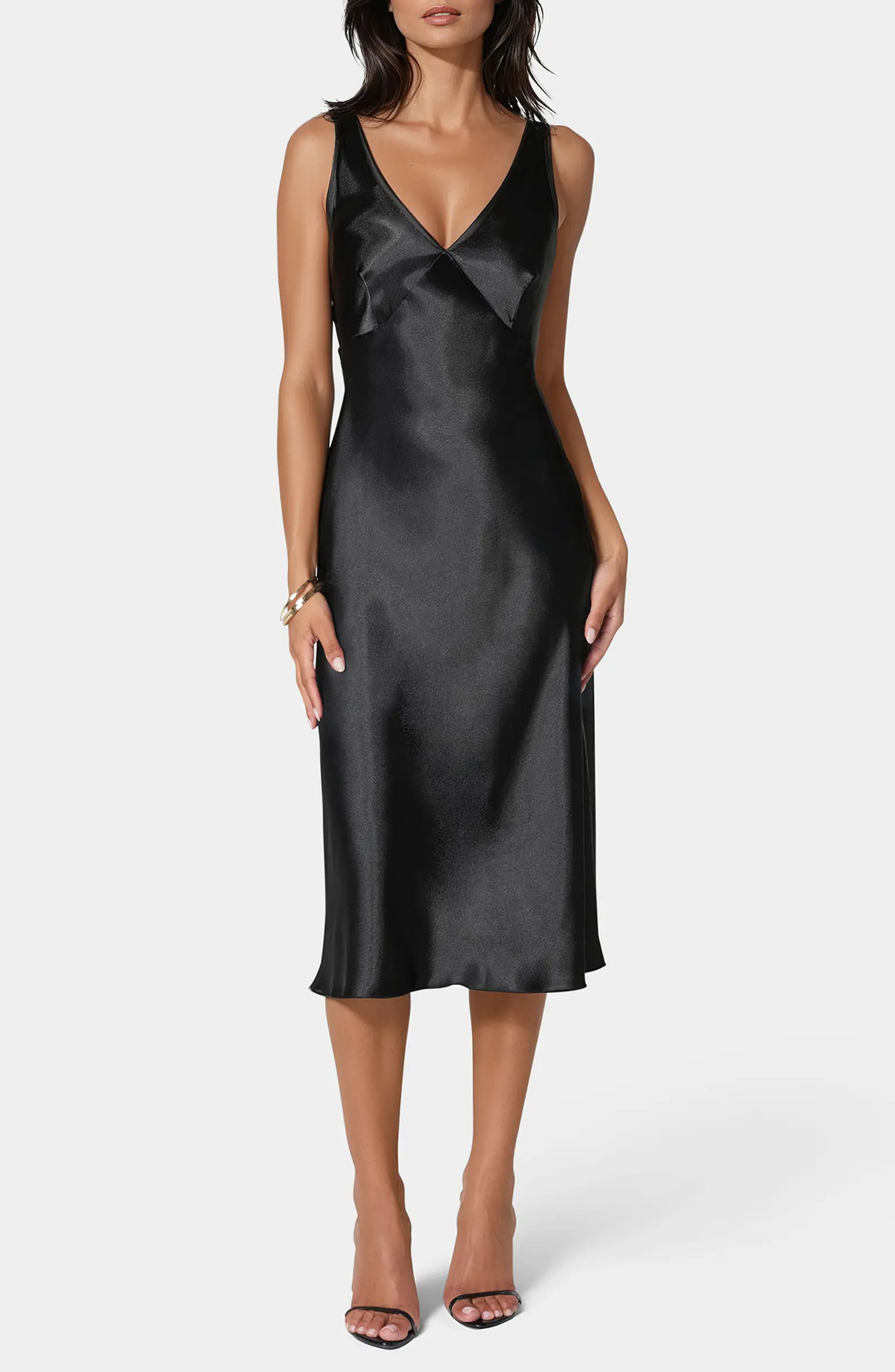 bebe Satin Midi Dress | Nordstromrack | Nordstrom Rack