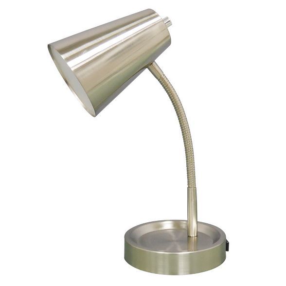 Elevated LED Desk Desk Lamp Silver (Includes Energy Efficient Light Bulb) - Room Essentials™ | Target