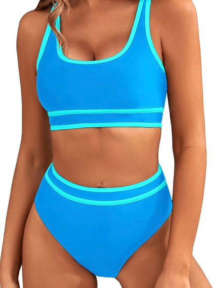 The cutest neon sporty swimsuit ever!! 