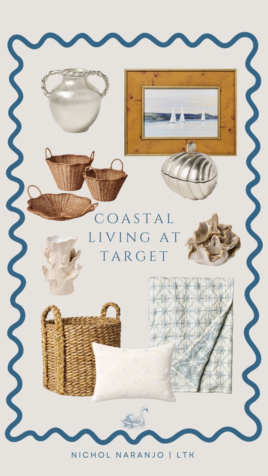 You know the sea is always calling me 🌊 bring a coastal vibe to your home decor while keeping a good budget with this collection at Target! 🐚

#LTKHome