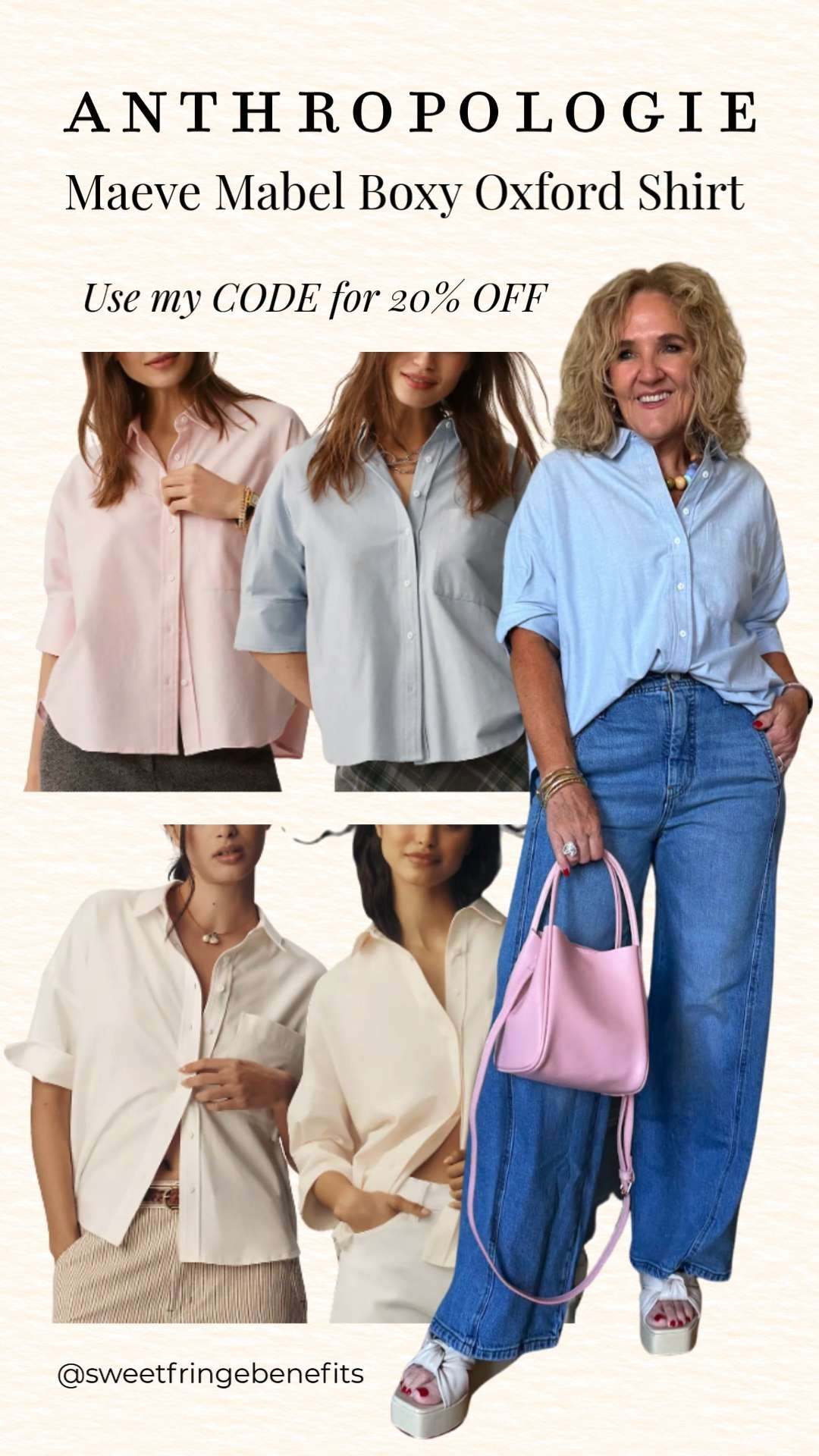 ✨ Save 20% off Anthropologie orders of $100+ with code NANETTE20!

The Maeve Mabel Boxy Oxford Shirt is one of my favorite wardrobe staples. It's oversized, effortless, and easy to style with everything from denim to shorts or even layered over dresses. I love the relaxed fit, soft fabric, and all the beautiful color options!

💛 LTK MADE EASY
❤️ Heart = Support my posts
🔖 Save = Get sale & restock alerts
💬 Comment if you have sizing questions! 

 #LTKootd #LTKOver40 #LTKSaleAlert