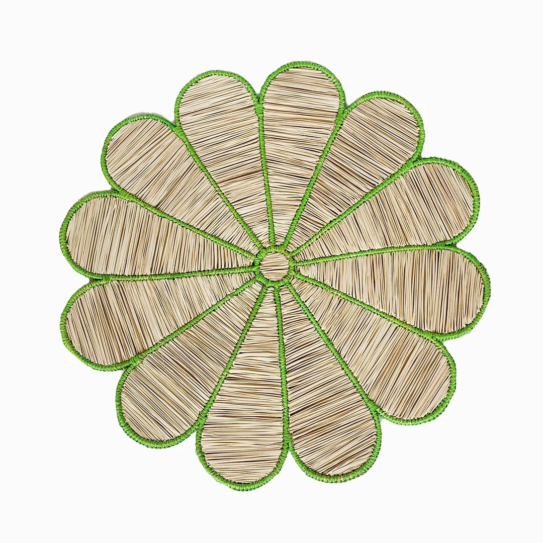 Clover Iraca Placemat With Coasters / Colombian Straw Placemat - Etsy | Etsy (US)