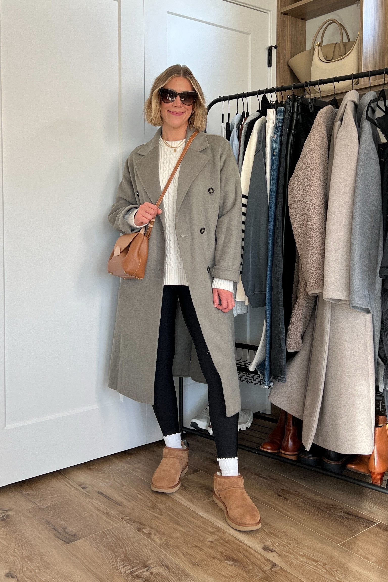 Wearing small leggings, small cable knit sweater, small long wool coat, boots tts 

#LTKfindsunder100 #LTKfindsunder50 #LTKsalealert