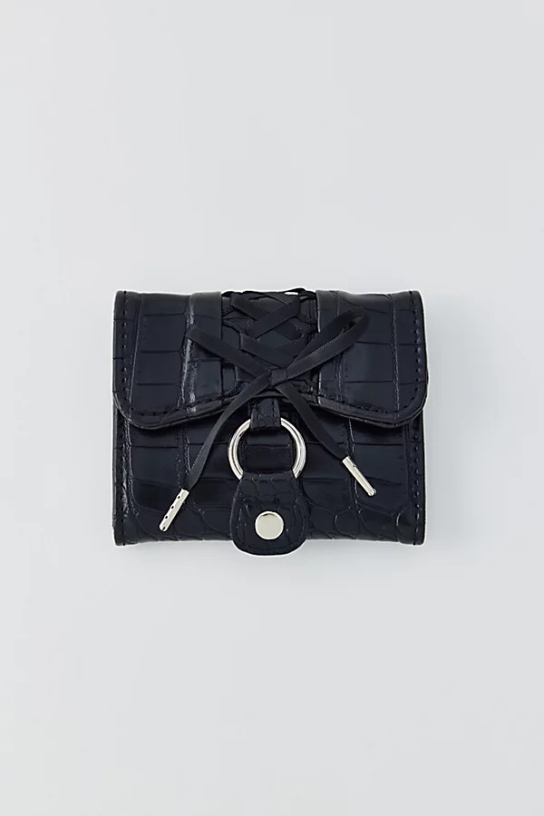 Kimchi Blue Kez Laced Faux Leather Cardholder Wallet | Urban Outfitters (US and RoW)