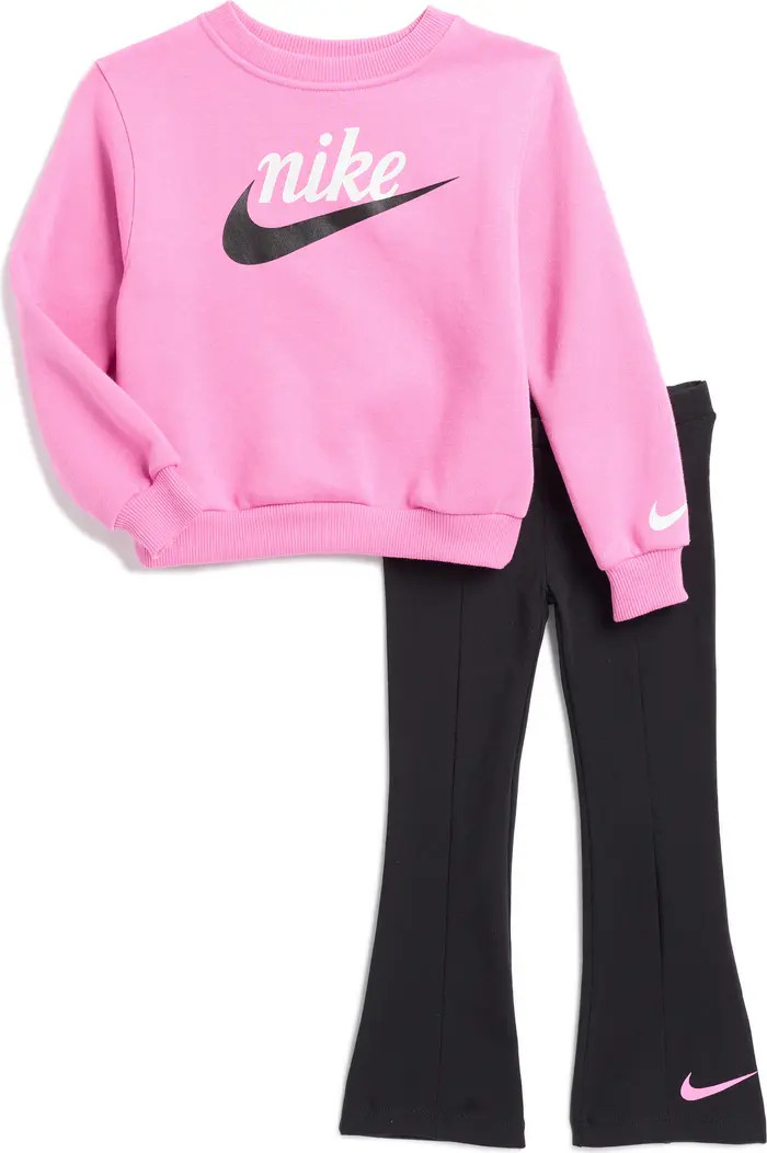 Kids' New Impressions Crewneck Top & Flared Leggings Set | Nordstrom Rack