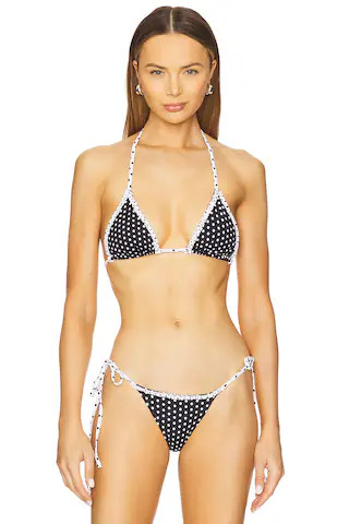 Nick Bikini Top in Classic Polka Dot Print | Revolve Clothing (Global)