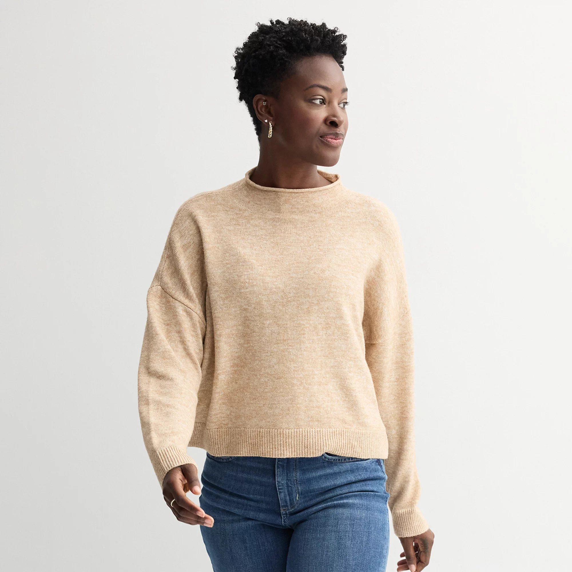 Women's Sonoma Goods For Life® Funnel Neck Sweater | Kohl's