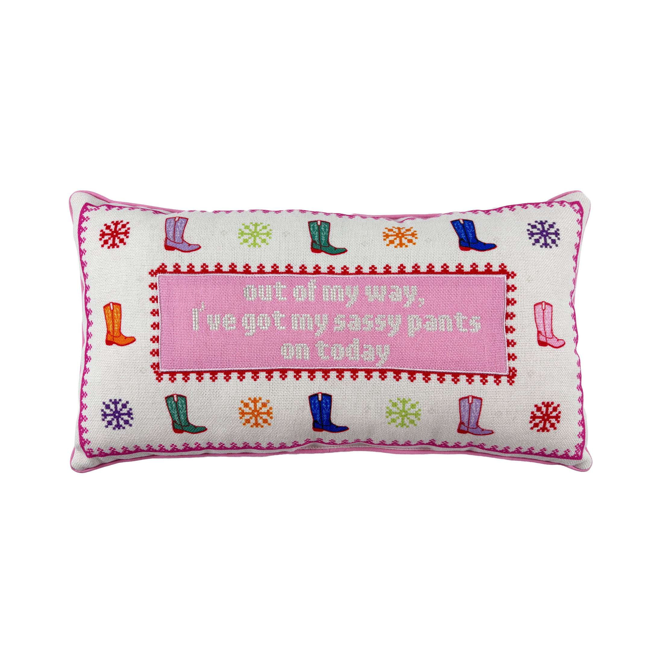 Colored Boots Lumbar Pillow,Width is 18inch,Height is 10inch,by Holiday Time | Walmart (US)
