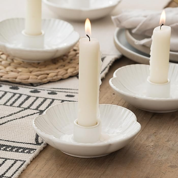 Ceramic Candlestick Holder\uff0c Candle Holder for Taper Candles,Incense, Santo Palo, Halloween C... | Amazon (US)