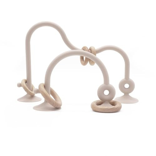 zeeloopbee High Chair Toys with Suction Cups for Babies, Silicone Suction Toys for Infants Aged 6M+, Parent-Child Interactive Montessori Educational Toys, Silicone Teething Toys for 6-12 Months Toys | Amazon (US)