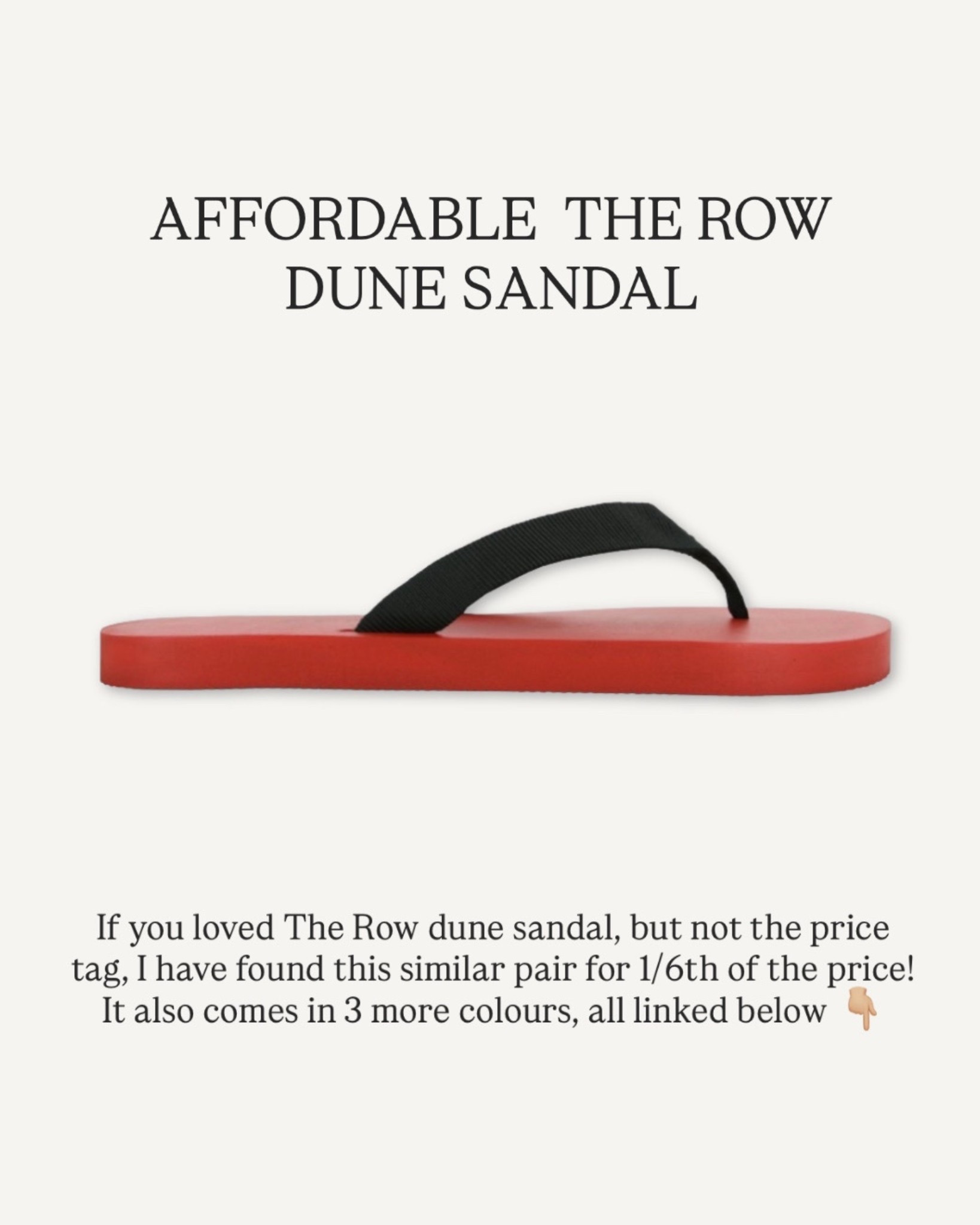 The Row Dune Red sole flip flop sandal affordable alternative from Senso - this summer sandals is available in 4 colours (I have my eye on the brown pair) linked below 👇🏼 

#LTKspring #LTKuk #LTKshoes