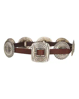 Distressed Leather Concho Belt | FWRD 
