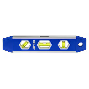 Kobalt Aluminum 9.00-in 3 Vial Magnetic Torpedo level | Lowe's