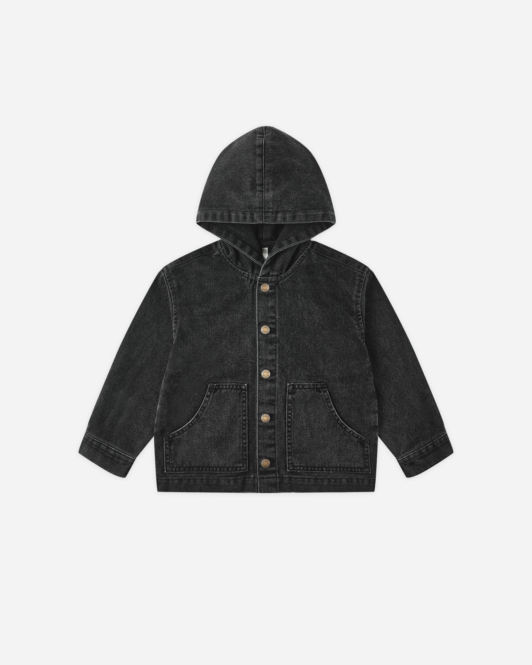 Sammy Jacket || Washed Black | Rylee + Cru