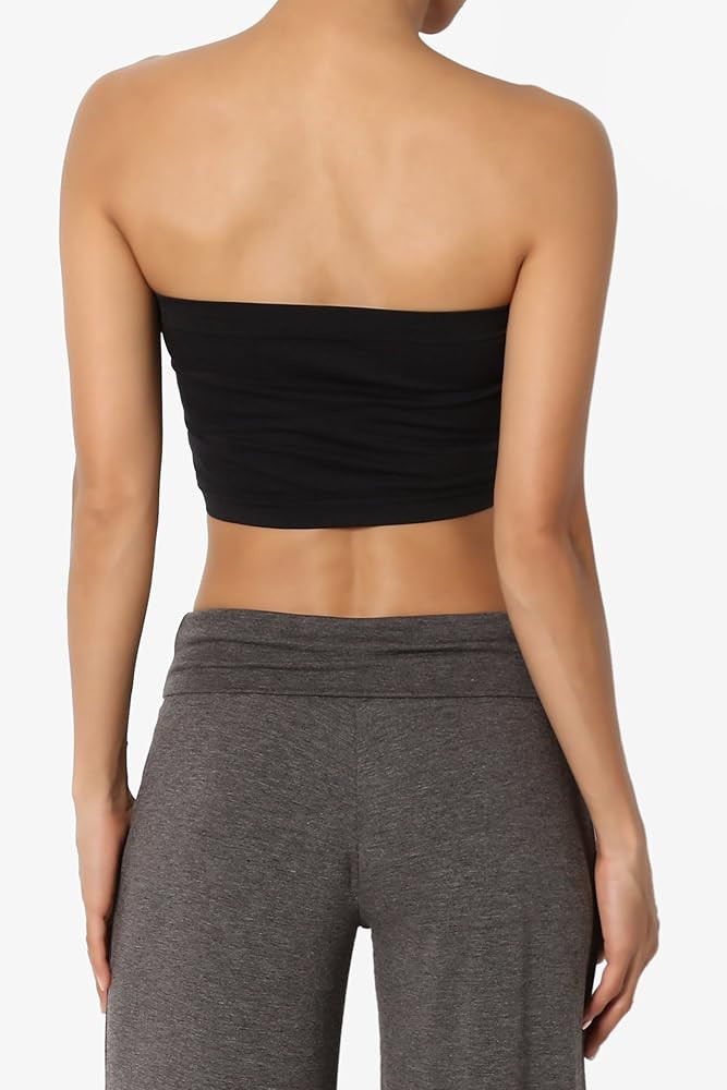 Seamless Bandeau Bra Top Strapless Nylon/Span Stretch Bralette | Amazon (US)