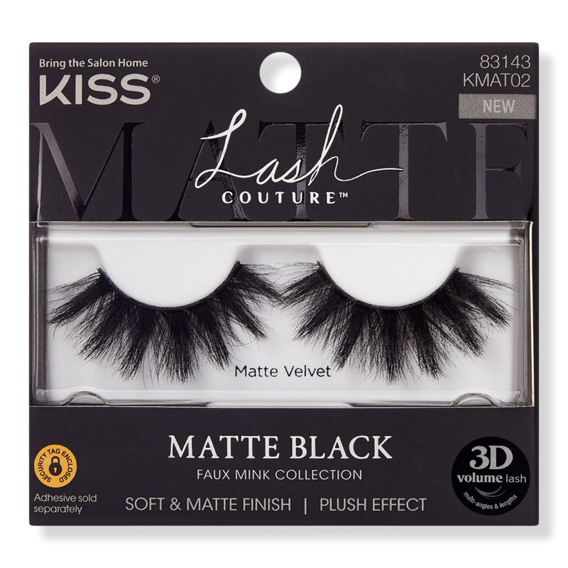 Kiss Lash Couture Matte Black Faux Mink, Matte Velvet | Ulta Beauty | Ulta