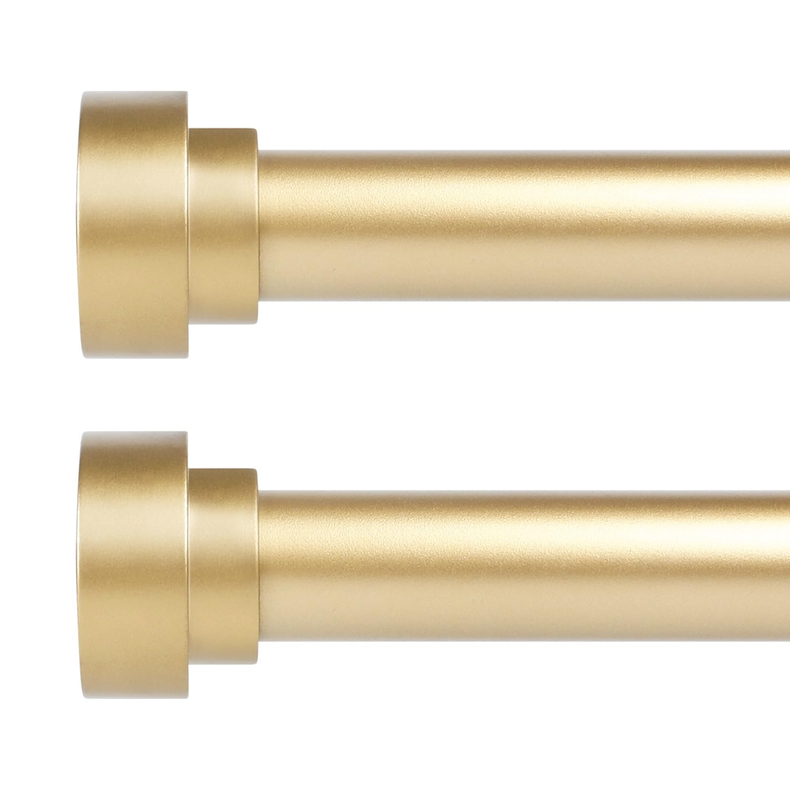 HEI! DEAR 2 Pack Gold Curtain Rods 18 to 60 Inch(1.5-5ft),1 Inch Heavy Duty Curtain Rods,Adjustab... | Amazon (US)